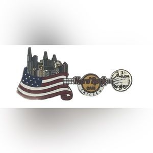 Hard Rock Cafe Philadelphia Core Flag Over the City Guitar '18 Pin